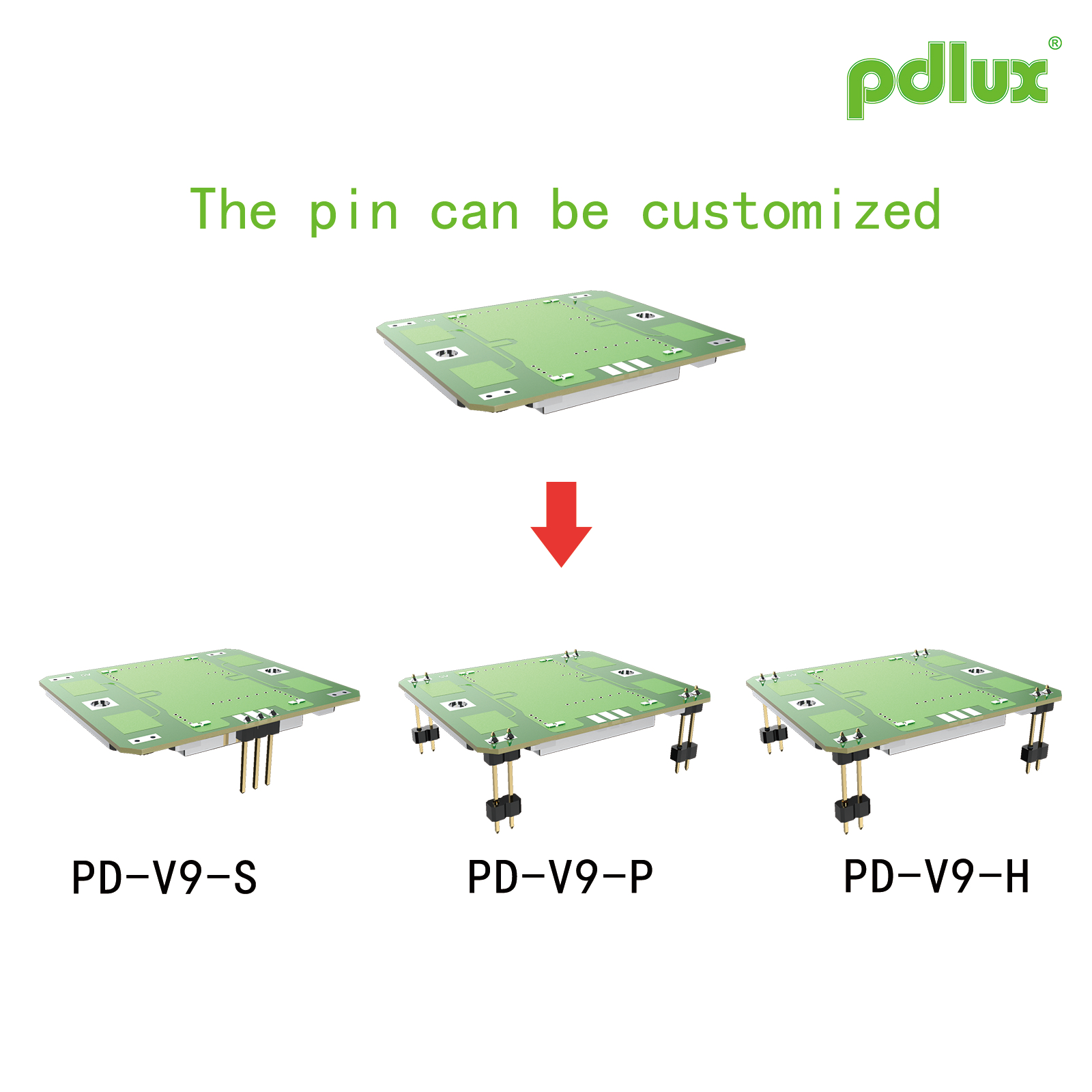 PDLUX випускає оновлені модулі PD-V9H/PD-V9P/PD-V9S X-Band Doppler Sensing Modules, спеціальна версія без штифтів опціональна